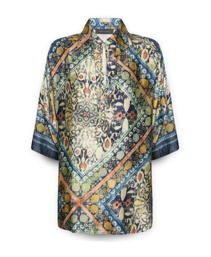 Рубашка с принтом и шнуровкой Elena Mirã², мультиколор
Рубашка с принтом и шнуровкой Elena Mirã², мультиколор