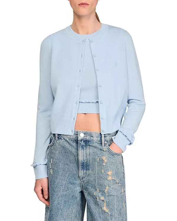 Кардиган Эмиль с оборками Sandro, синий
Кардиган Эмиль с оборками Sandro, синий