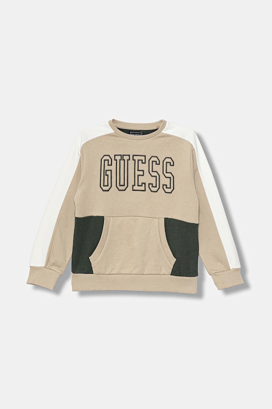 Детская хлопковая толстовка Guess, бежевый
Детская хлопковая толстовка Guess, бежевый