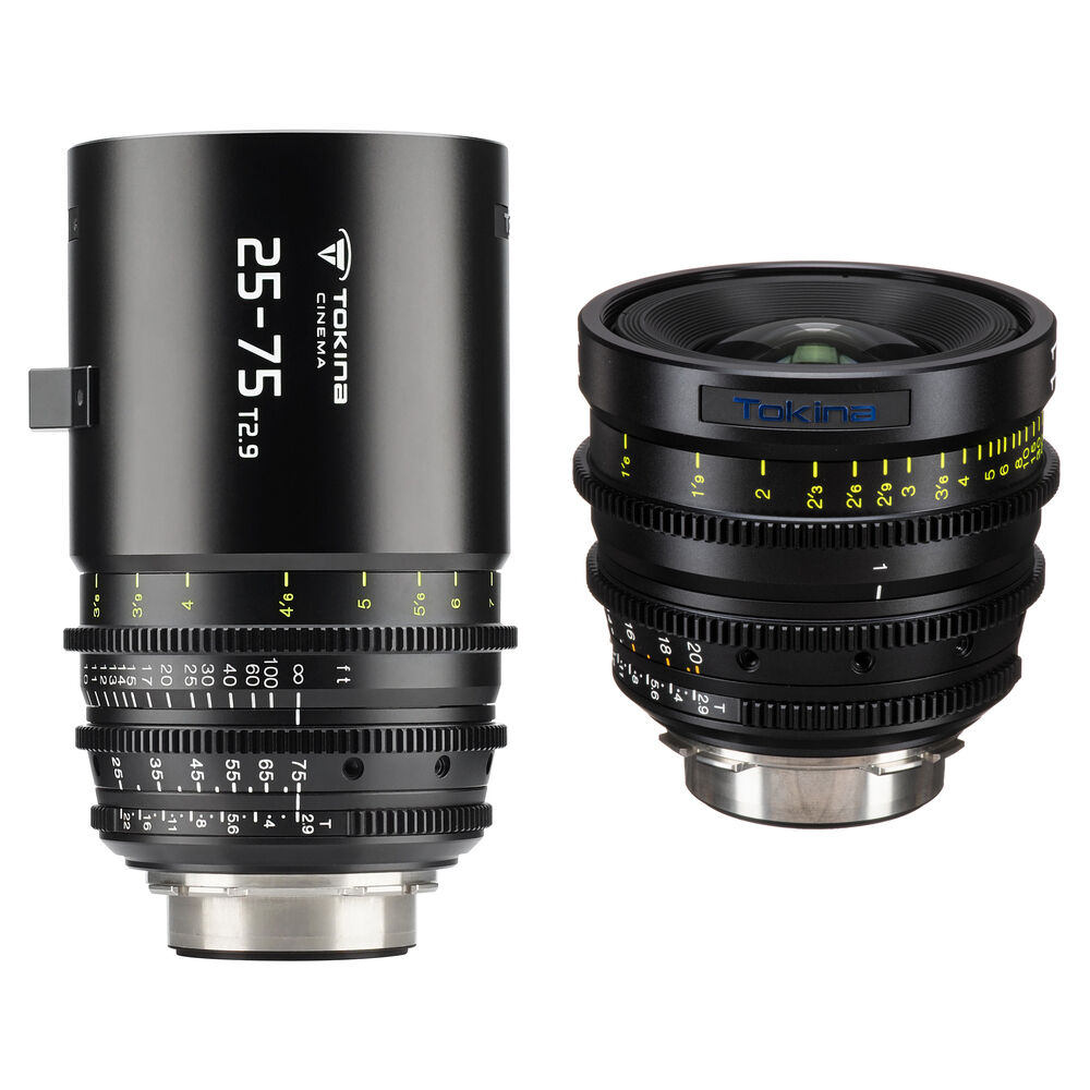 Комплект зум-объективов Tokina Cinema ATX 11-20 мм и 25-75 мм (крепление PL)
Комплект зум-объективов Tokina Cinema ATX 11-20 мм и 25-75 мм (крепление PL)