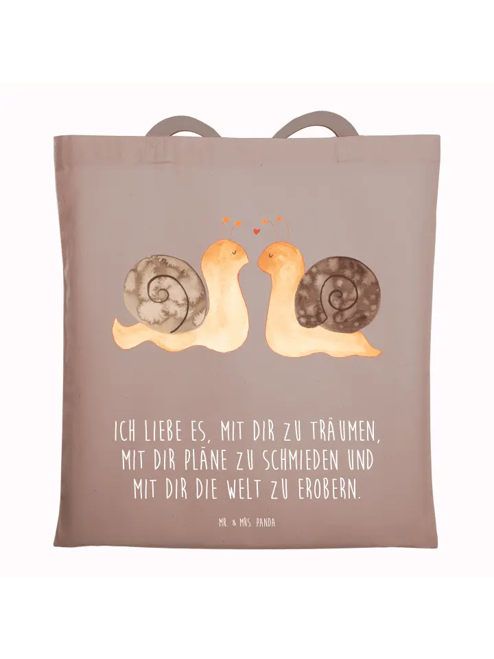 Сумка для переноски Mr & Mrs Panda Schnecken Liebe, пастельно-коричневый
Сумка для переноски Mr & Mrs Panda Schnecken Liebe, пастельно-коричневый