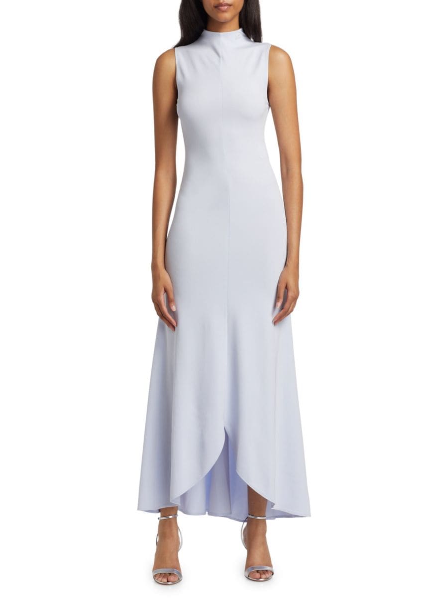 Платье-трансформер из эластичного джерси с высокой посадкой Courreges, синий
Платье-трансформер из эластичного джерси с высокой посадкой Courreges, синий