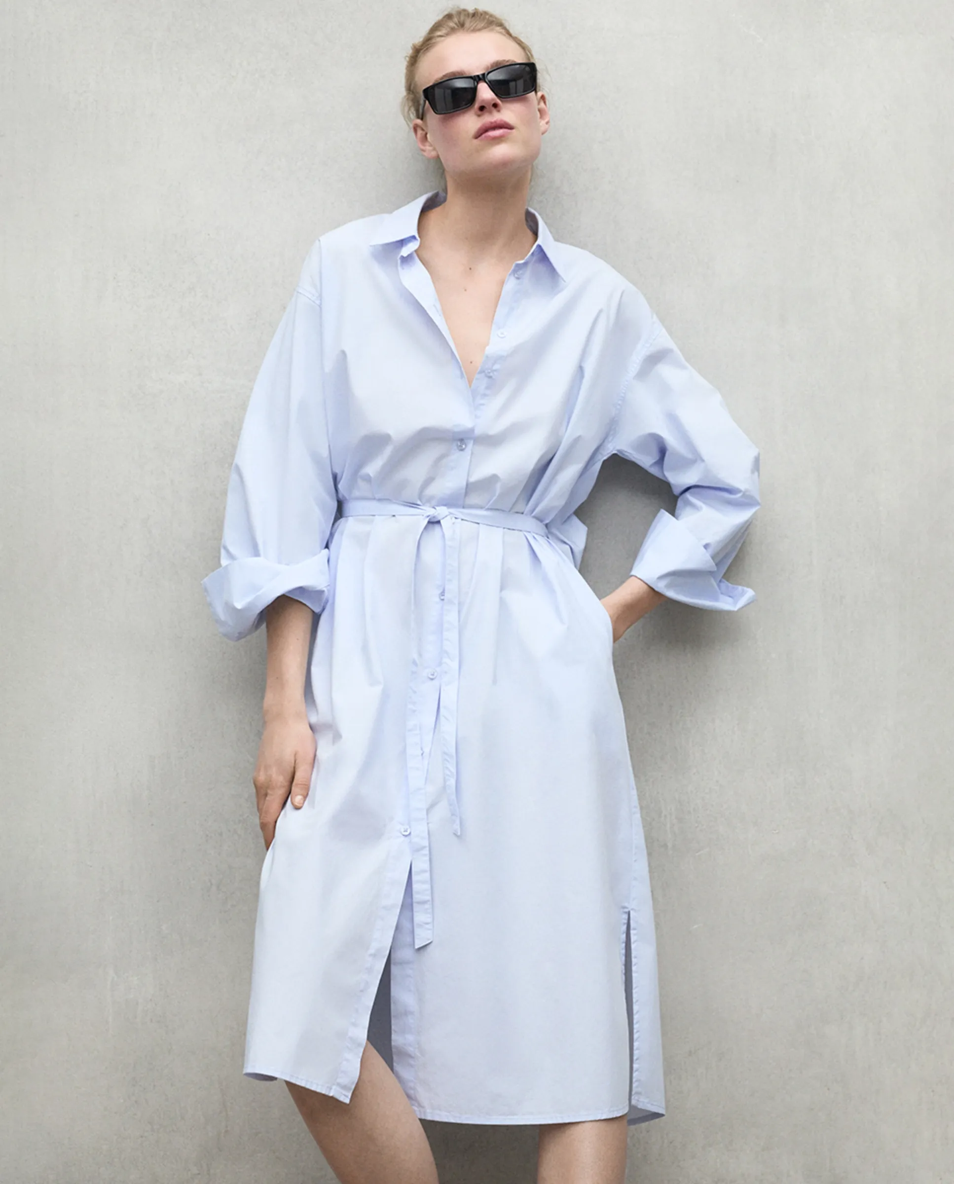 Женская рубашечная блуза свободного кроя Ecoalf, светло-голубой
Женская рубашечная блуза свободного кроя Ecoalf, светло-голубой