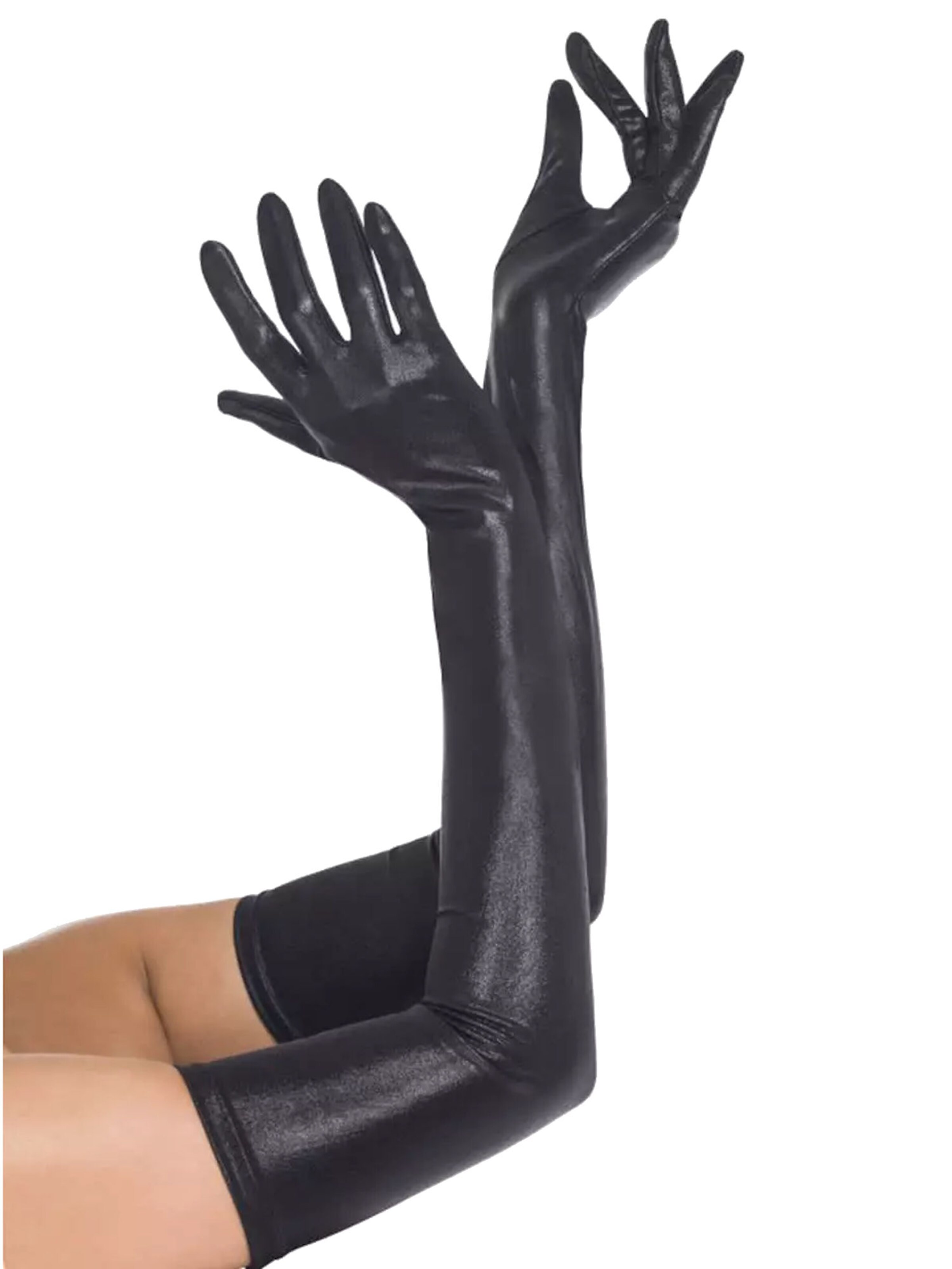 Dirndline Полноразмерные перчатки 'Wetlook-Handschuhe, lang' в черном цвете
Dirndline Полноразмерные перчатки 'Wetlook-Handschuhe, lang' в черном цвете