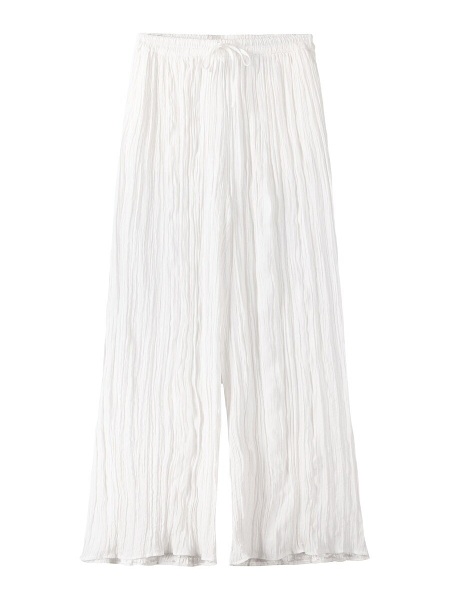 Тканевые брюки Bershka Wide leg Pants, бежевый 
Тканевые брюки Bershka Wide leg Pants, бежевый