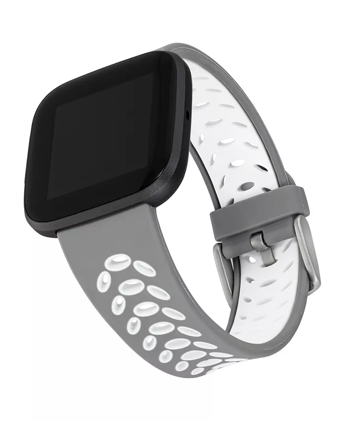 Серо-белый силиконовый спортивный ремешок для Fitbit Versa, Versa 2 и Versa Lite WITHit
Серо-белый силиконовый спортивный ремешок для Fitbit Versa, Versa 2 и Versa Lite WITHit