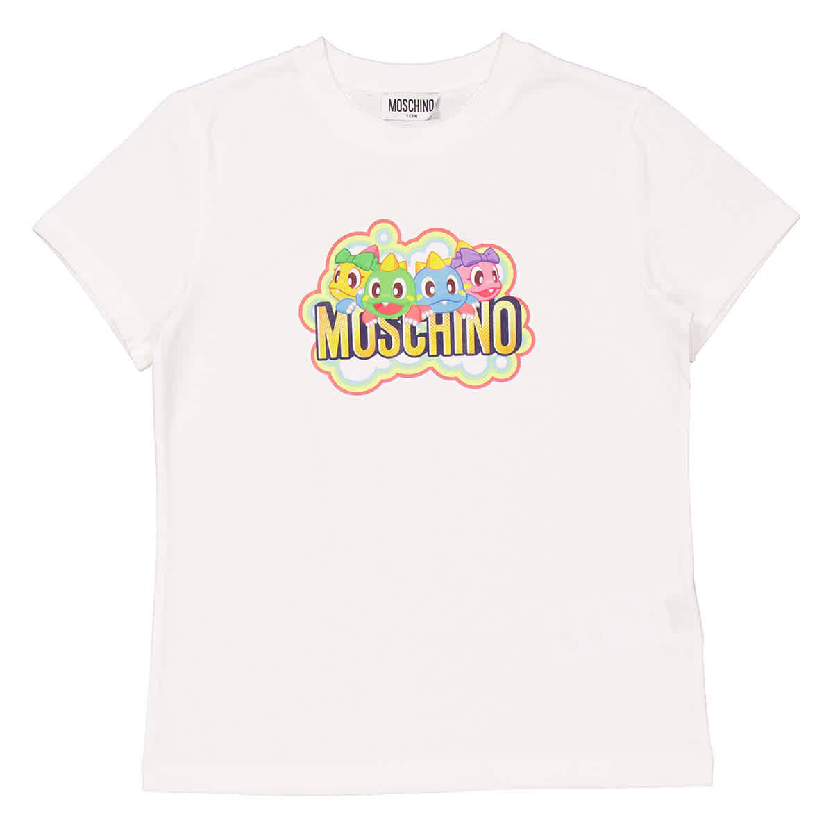 Футболка с круглым вырезом и принтом логотипа Moschino Boys, белый
Футболка с круглым вырезом и принтом логотипа Moschino Boys, белый