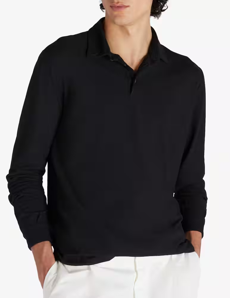 Zanone Узкая рубашка-поло с длинными рукавами из органического хлопка IceCotton Slowear, черный
Zanone Узкая рубашка-поло с длинными рукавами из органического хлопка IceCotton Slowear, черный