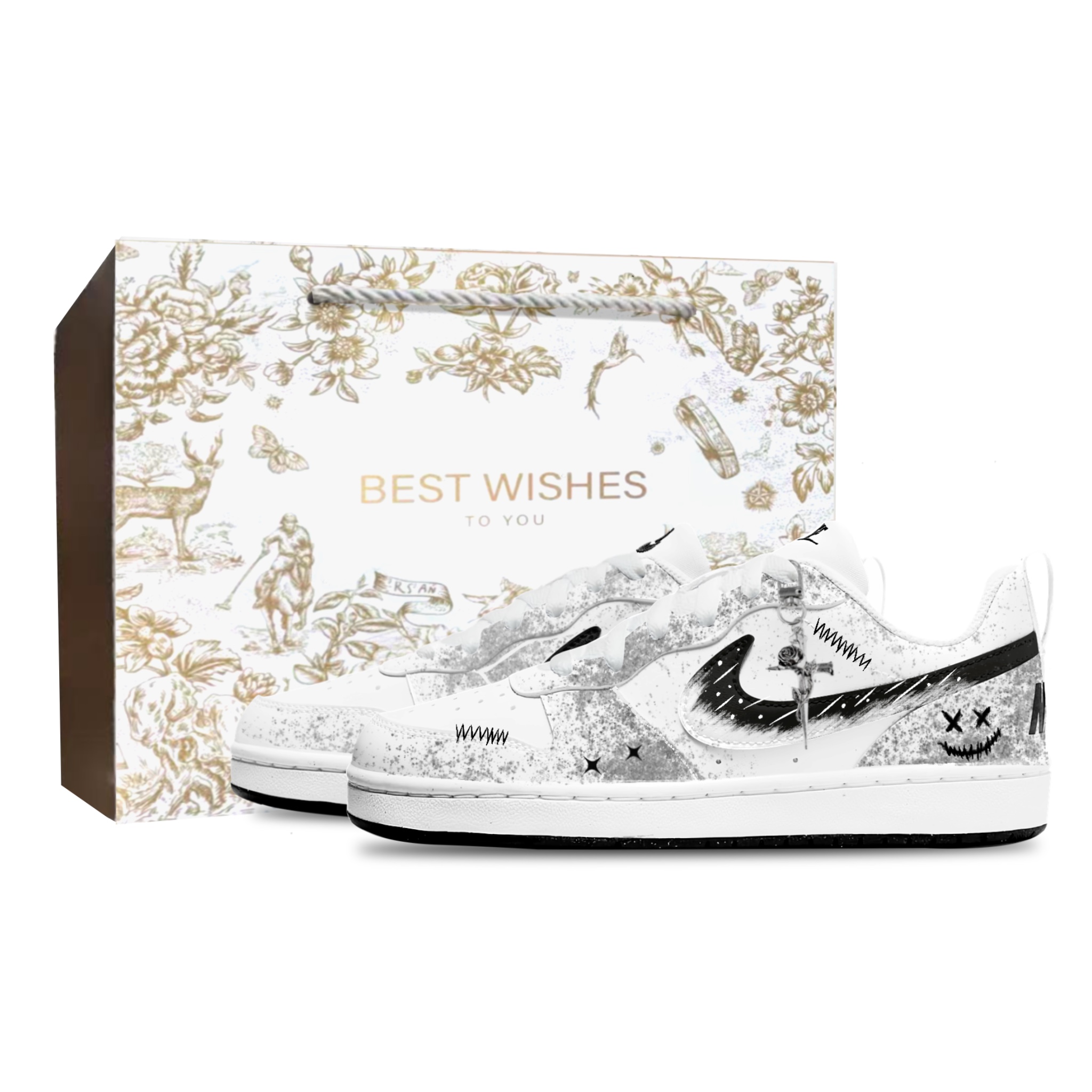 Court Borough Slip Resistant Abrasion Resistant Low top детские кроссовки для скейтбординга Unisex Nike, белый
Court Borough Slip Resistant Abrasion Resistant Low top детские кроссовки для скейтбординга Unisex Nike, белый