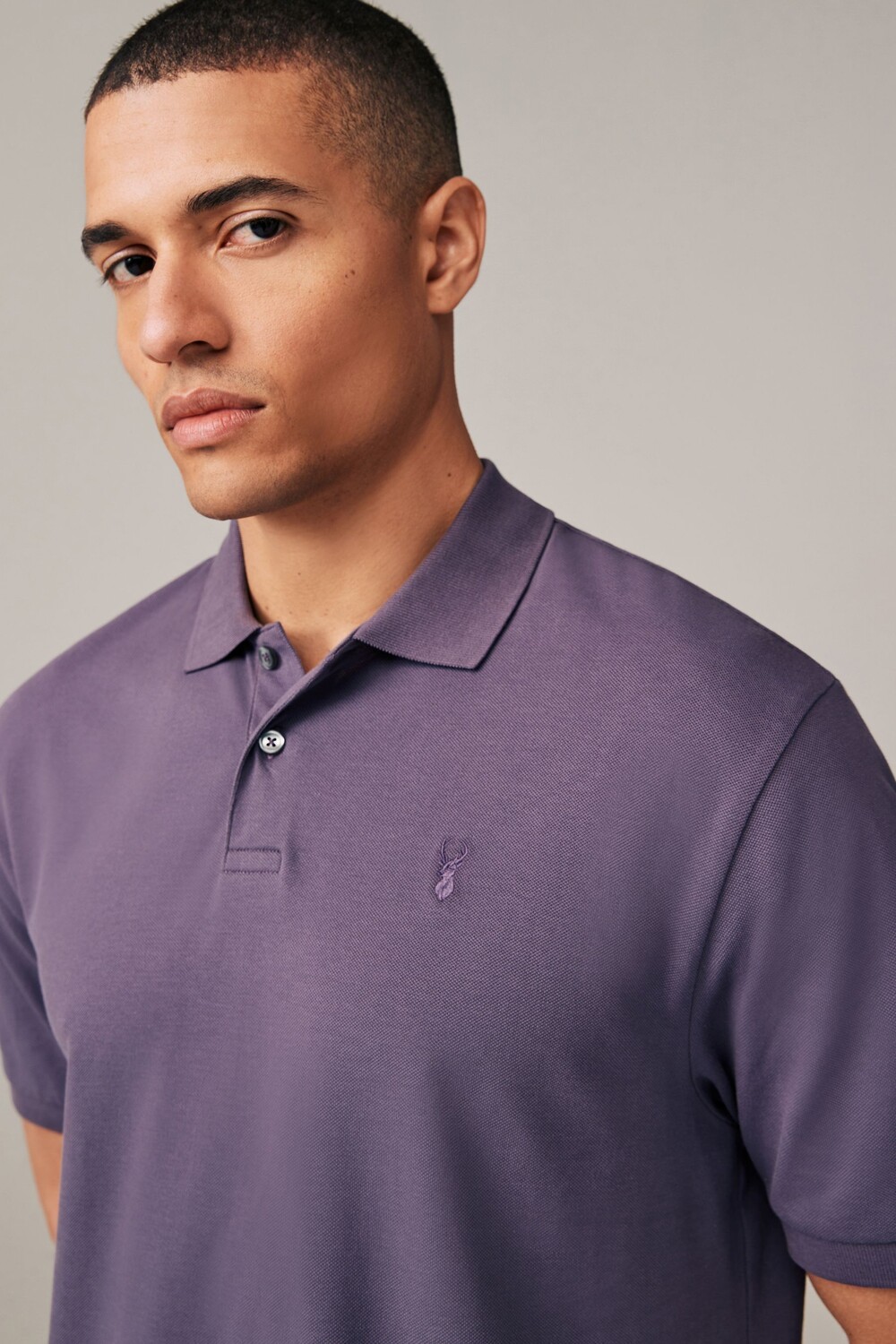 Рубашка поло с коротким рукавом из пике Next, фиолетовый
Рубашка поло с коротким рукавом из пике Next, фиолетовый