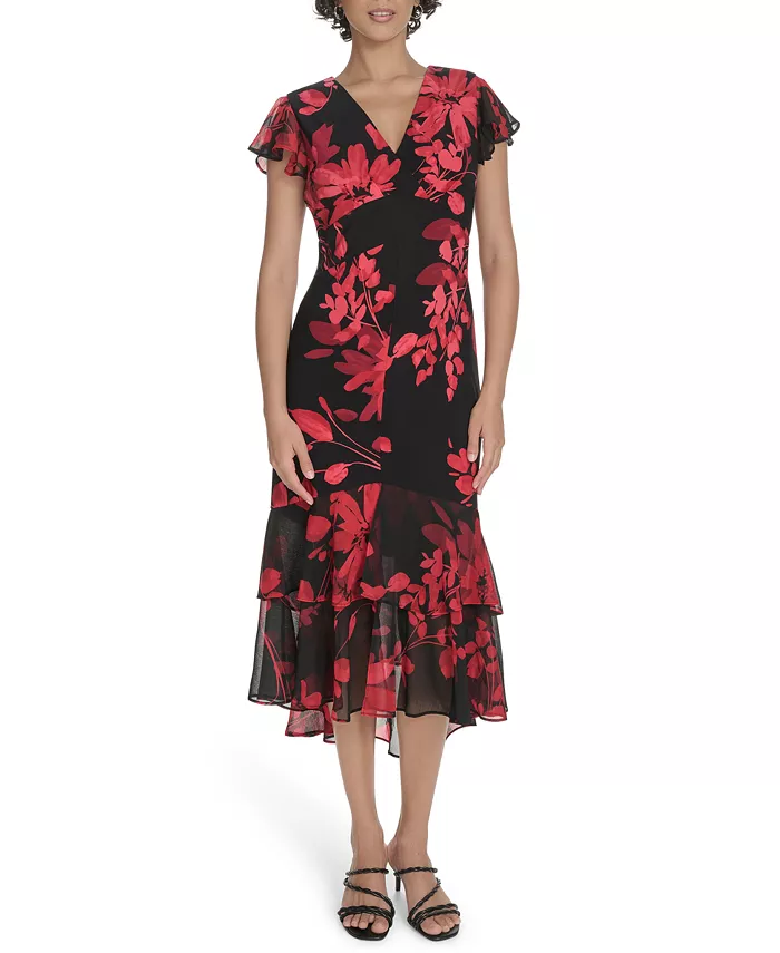 Женское шифоновое платье с рукавами-крылышками Tommy Hilfiger
Женское шифоновое платье с рукавами-крылышками Tommy Hilfiger