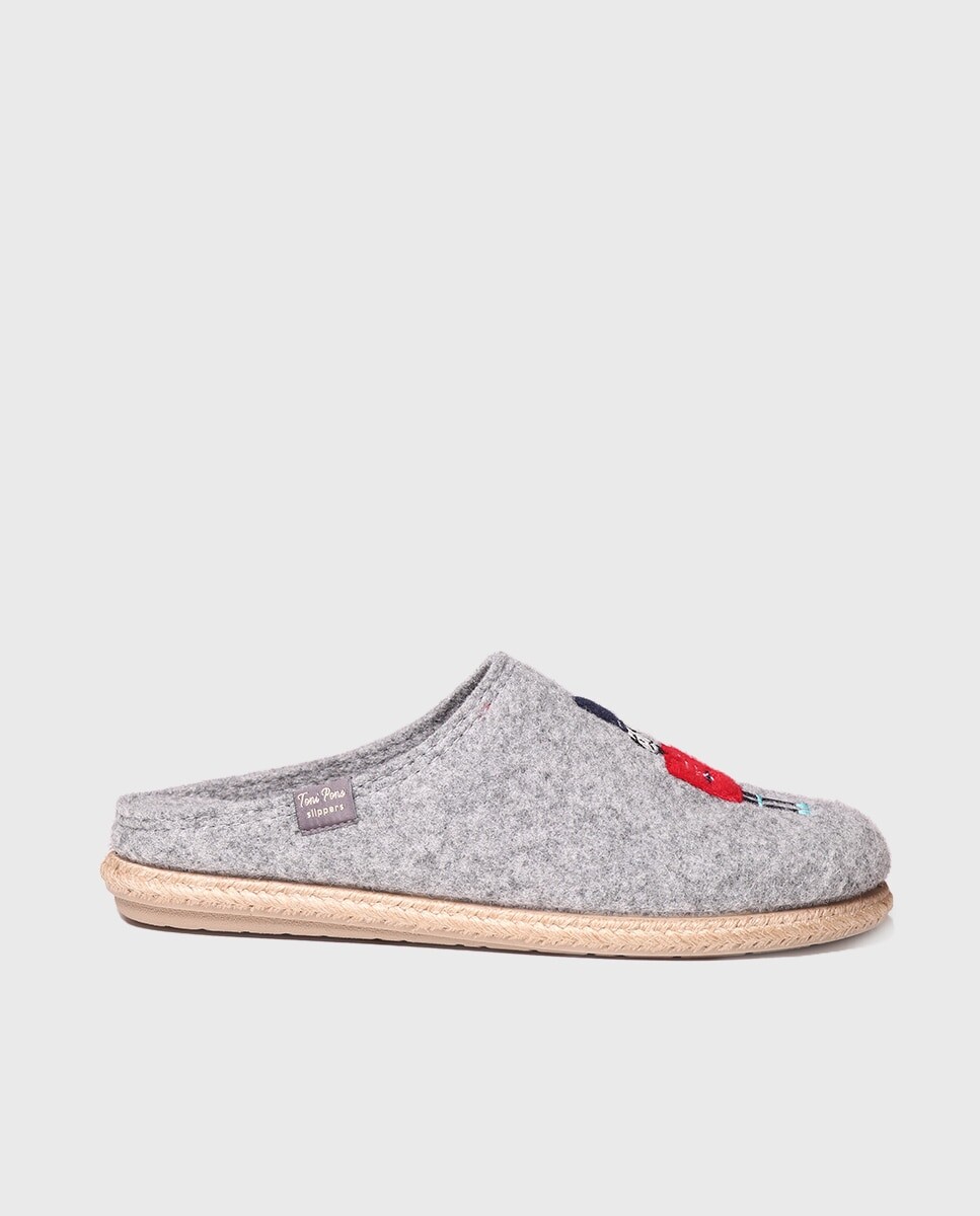 Мужские тапочки из фетра с вышивкой Toni Pons, серый
Мужские тапочки из фетра с вышивкой Toni Pons, серый