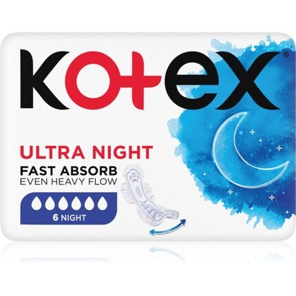 Гигиенические прокладки Ultra Night 6 Kotex
Гигиенические прокладки Ultra Night 6 Kotex