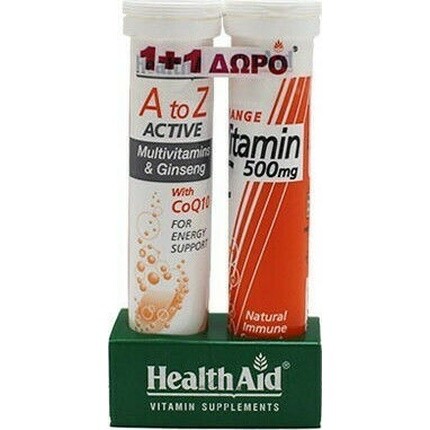 Промо от А до Я Актив с Q10 Tutti Frutti - 20 шипучих таблеток с витамином C 1000 мг Health Aid
Промо от А до Я Актив с Q10 Tutti Frutti - 20 шипучих таблеток с витамином C 1000 мг Health Aid