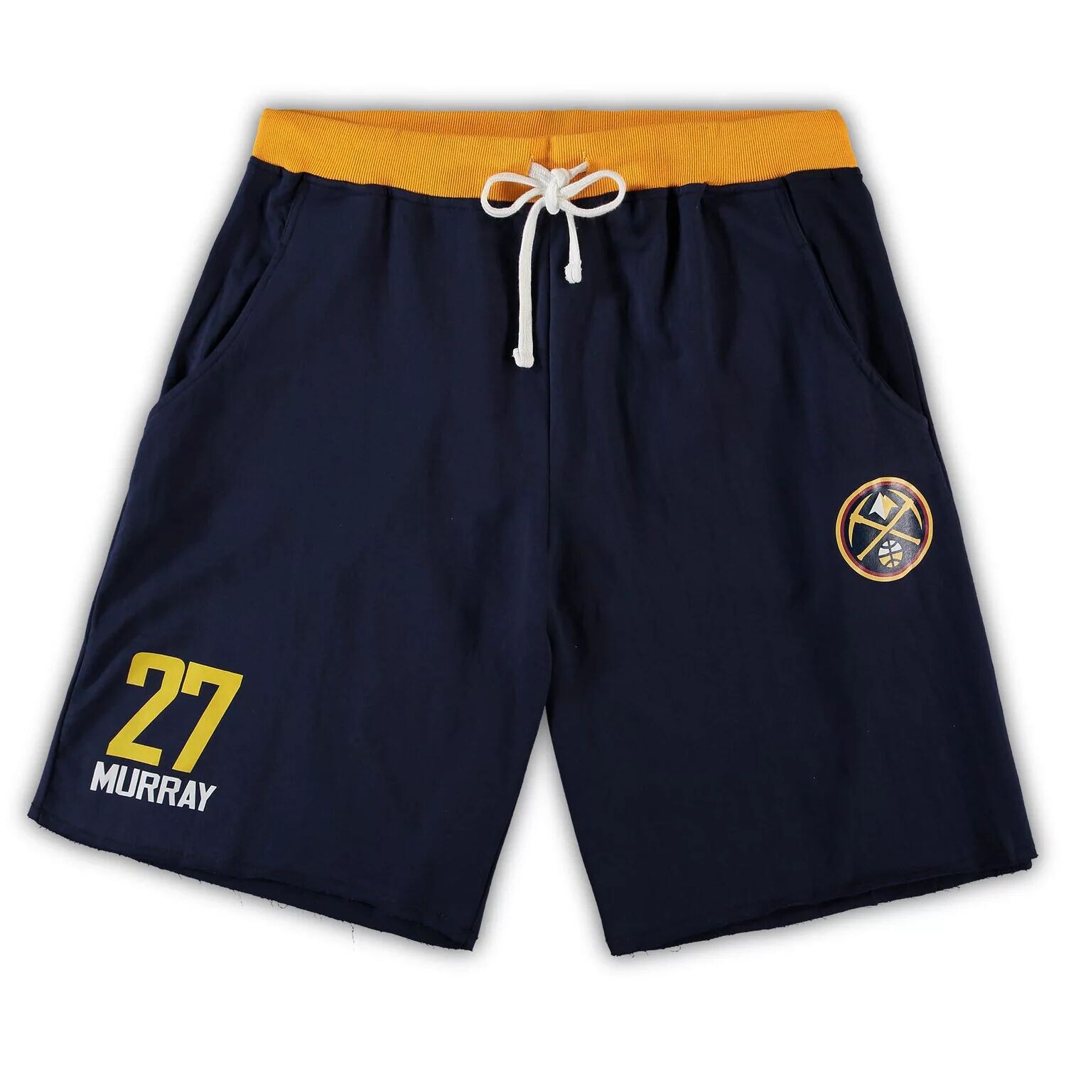 Мужские шорты Jamal Murray Navy Denver Nuggets Big & Tall French Terry с именем и номером
Мужские шорты Jamal Murray Navy Denver Nuggets Big & Tall French Terry с именем и номером