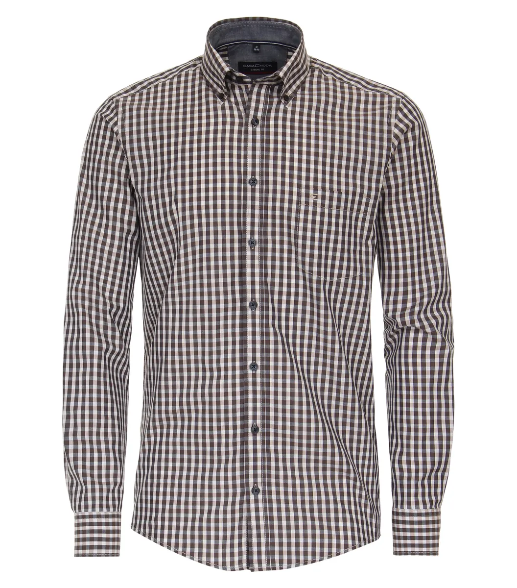 Рубашка CASAMODA с длинными рукавами "Повседневная рубашка CASAMODA в клетку", коричневый
Рубашка CASAMODA с длинными рукавами "Повседневная рубашка CASAMODA в клетку", коричневый