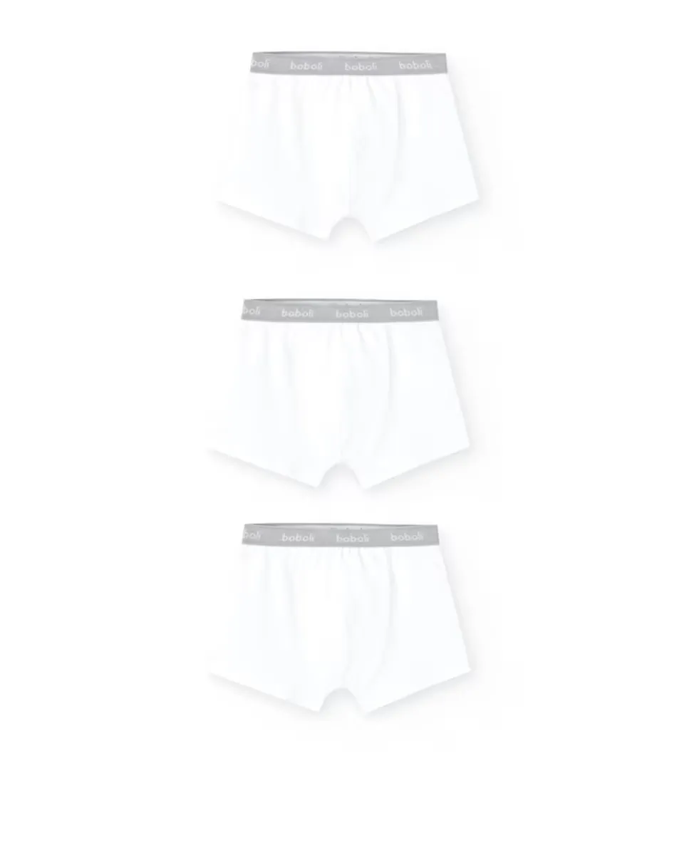 Упаковка из 3 однотонных трусов-боксеров для мальчиков с логотипом на поясе Boboli, белый
Упаковка из 3 однотонных трусов-боксеров для мальчиков с логотипом на поясе Boboli, белый