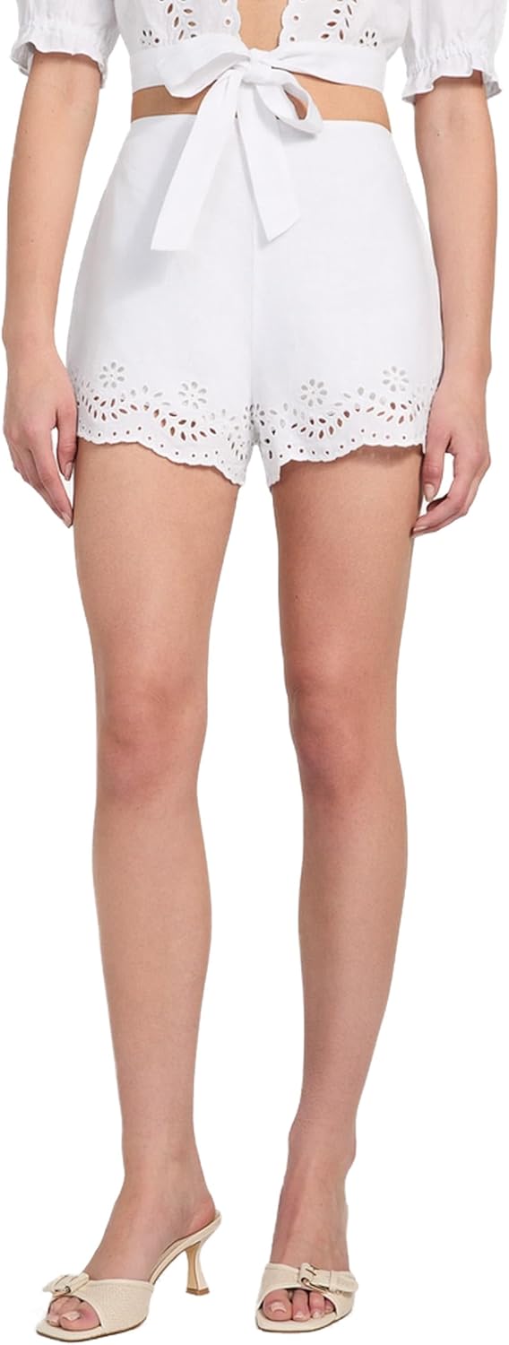 GUESS Женские шорты Eco Dessa Linen с вышивкой, Pure White
GUESS Женские шорты Eco Dessa Linen с вышивкой, Pure White