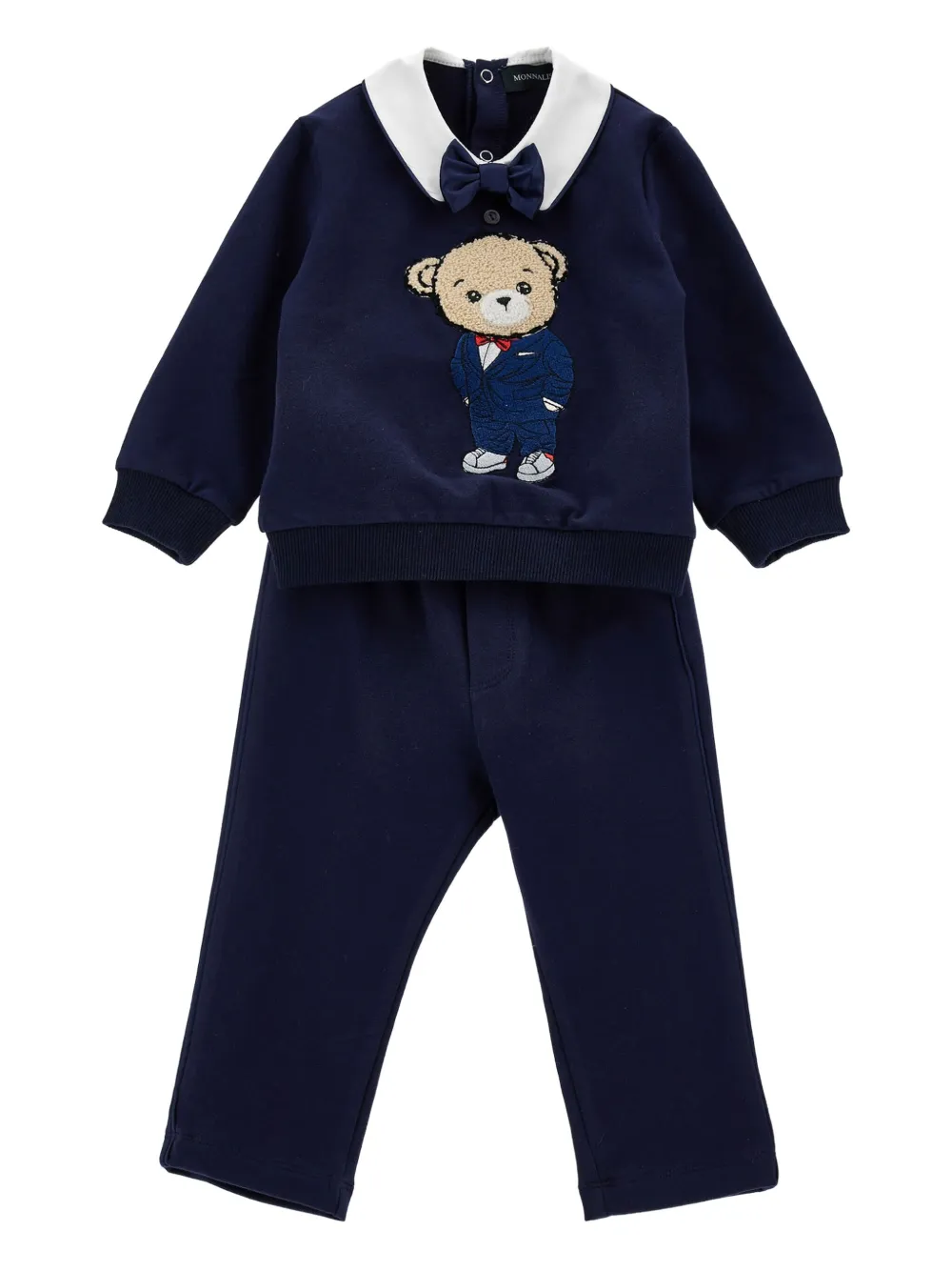 Спортивный костюм с вышивкой Тедди Monnalisa, синий
Спортивный костюм с вышивкой Тедди Monnalisa, синий