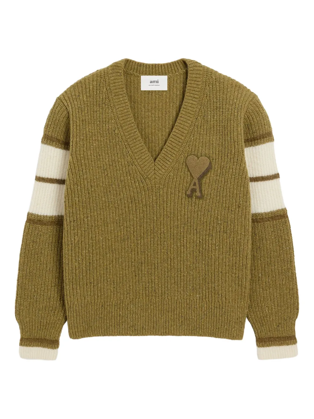 Свитер с V-образным вырезом и монограммой Ami de Coeur AMI Paris
Свитер с V-образным вырезом и монограммой Ami de Coeur AMI Paris