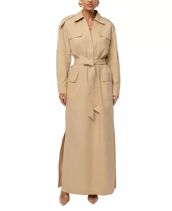 Длинное платье с поясом в стиле «гаваньский берег» Jluxlabel, бежевый
Длинное платье с поясом в стиле «гаваньский берег» Jluxlabel, бежевый