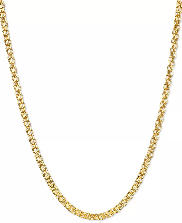 Ожерелье из 58-каратного золота с узором «бисмарк» длиной 20 дюймов (1-1/2 мм) Macy'S, gold
Ожерелье из 58-каратного золота с узором «бисмарк» длиной 20 дюймов (1-1/2 мм) Macy'S, gold