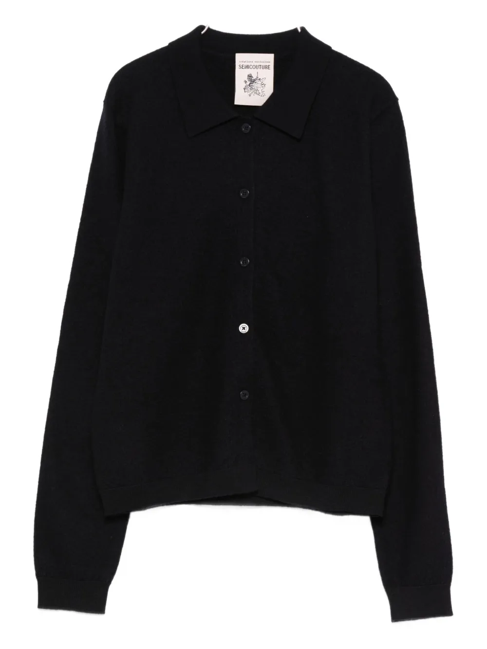 Кардиган на пуговицах с воротником Semicouture, синий
Кардиган на пуговицах с воротником Semicouture, синий