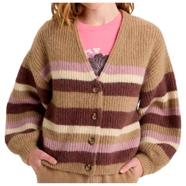 Женский свитер с мраморной плиткой в полоску Roxy, Woodsmoke 
Женский свитер с мраморной плиткой в полоску Roxy, Woodsmoke