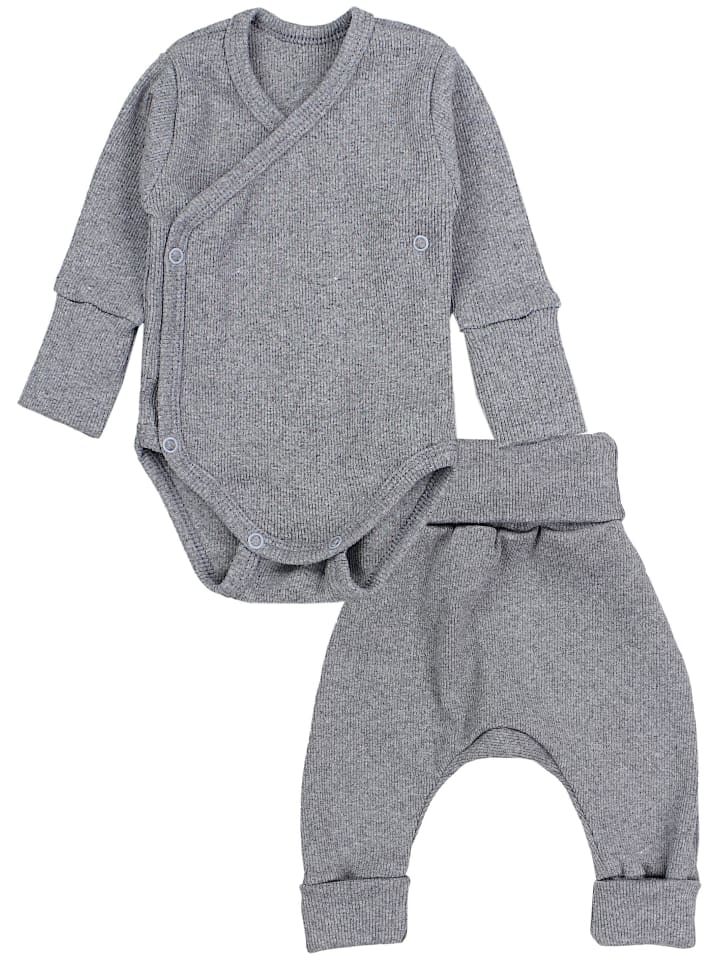 TupTam Детский комплект одежды: боди с длинными рукавами и штанишки (2 шт.), темно-серый цвет
TupTam Детский комплект одежды: боди с длинными рукавами и штанишки (2 шт.), темно-серый цвет