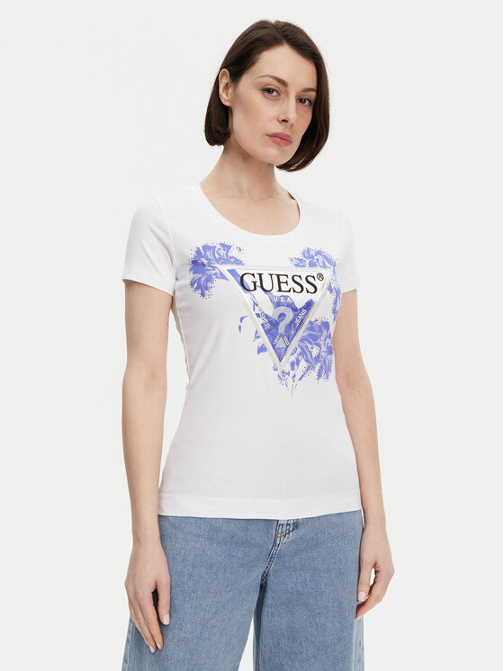 Облегающая футболка W5GI08 J1314 Guess, белый
Облегающая футболка W5GI08 J1314 Guess, белый