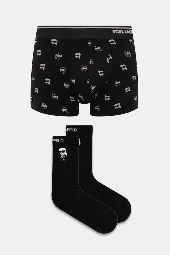 Комплект из трусов-боксеров и носков Karl Lagerfeld, черный
Комплект из трусов-боксеров и носков Karl Lagerfeld, черный