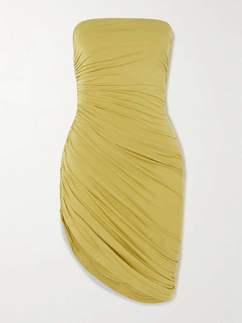 Асимметричное мини-платье Diana без бретелек со сборками из эластичного джерси Norma Kamali, зеленый
Асимметричное мини-платье Diana без бретелек со сборками из эластичного джерси Norma Kamali, зеленый