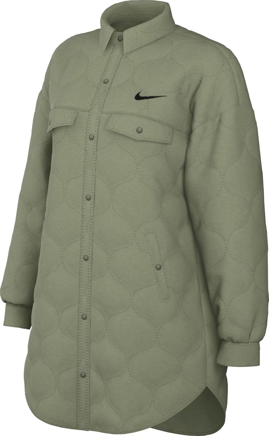 Nike Женская стеганая куртка-тренч оливкового цвета оверсайз размер M
Nike Женская стеганая куртка-тренч оливкового цвета оверсайз размер M