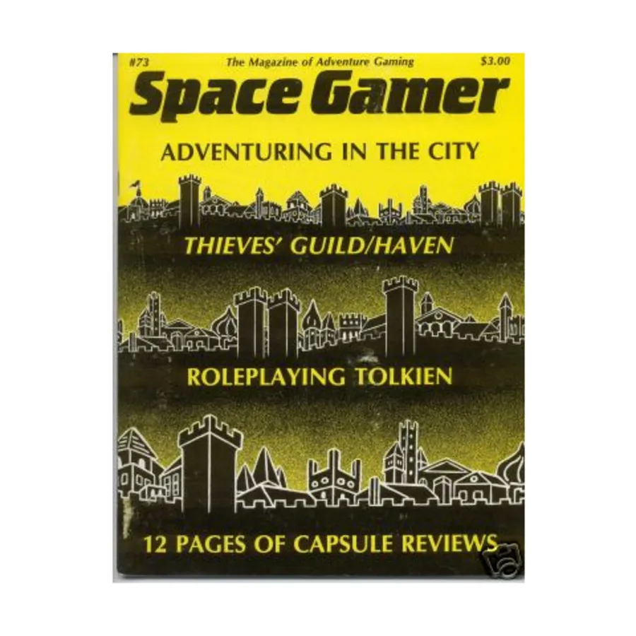 Журнал #73 "Thieves' Guild/Haven, Roleplaying Tolkien, Globbo, Talisman", Space Gamer Magazine (Various Publishers)
Журнал #73 "Thieves' Guild/Haven, Roleplaying Tolkien, Globbo, Talisman", Space Gamer Magazine (Various Publishers)