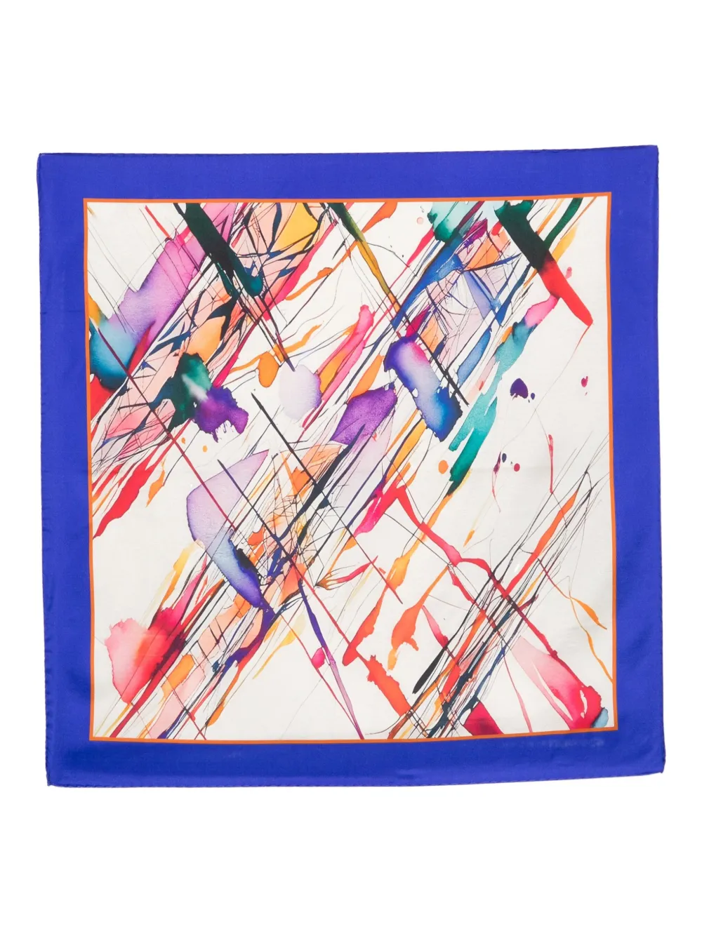 Шелковый шарф с абстрактным принтом D'aniello, синий
Шелковый шарф с абстрактным принтом D'aniello, синий
