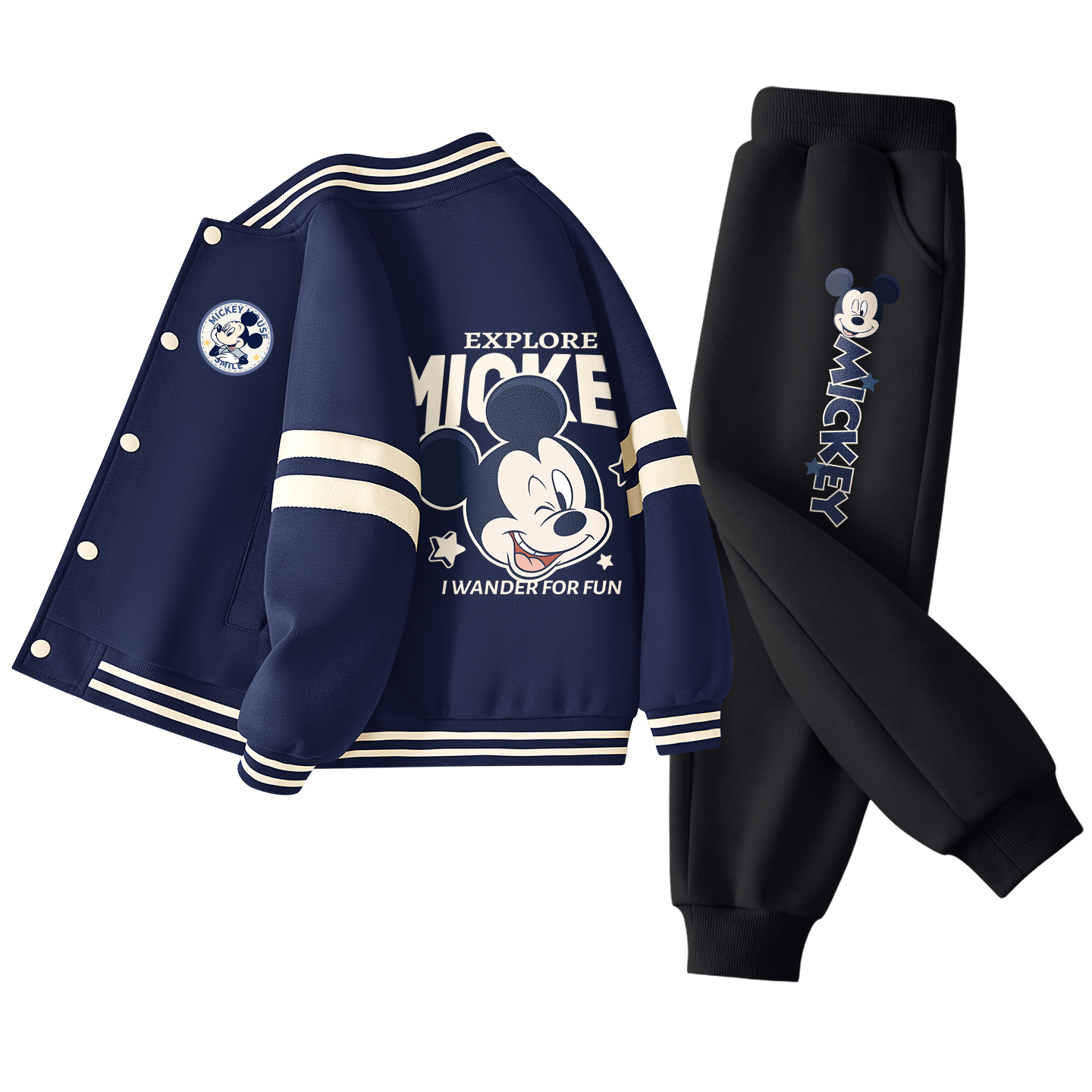 Детская повседневная спортивная одежда Disney, черный
Детская повседневная спортивная одежда Disney, черный