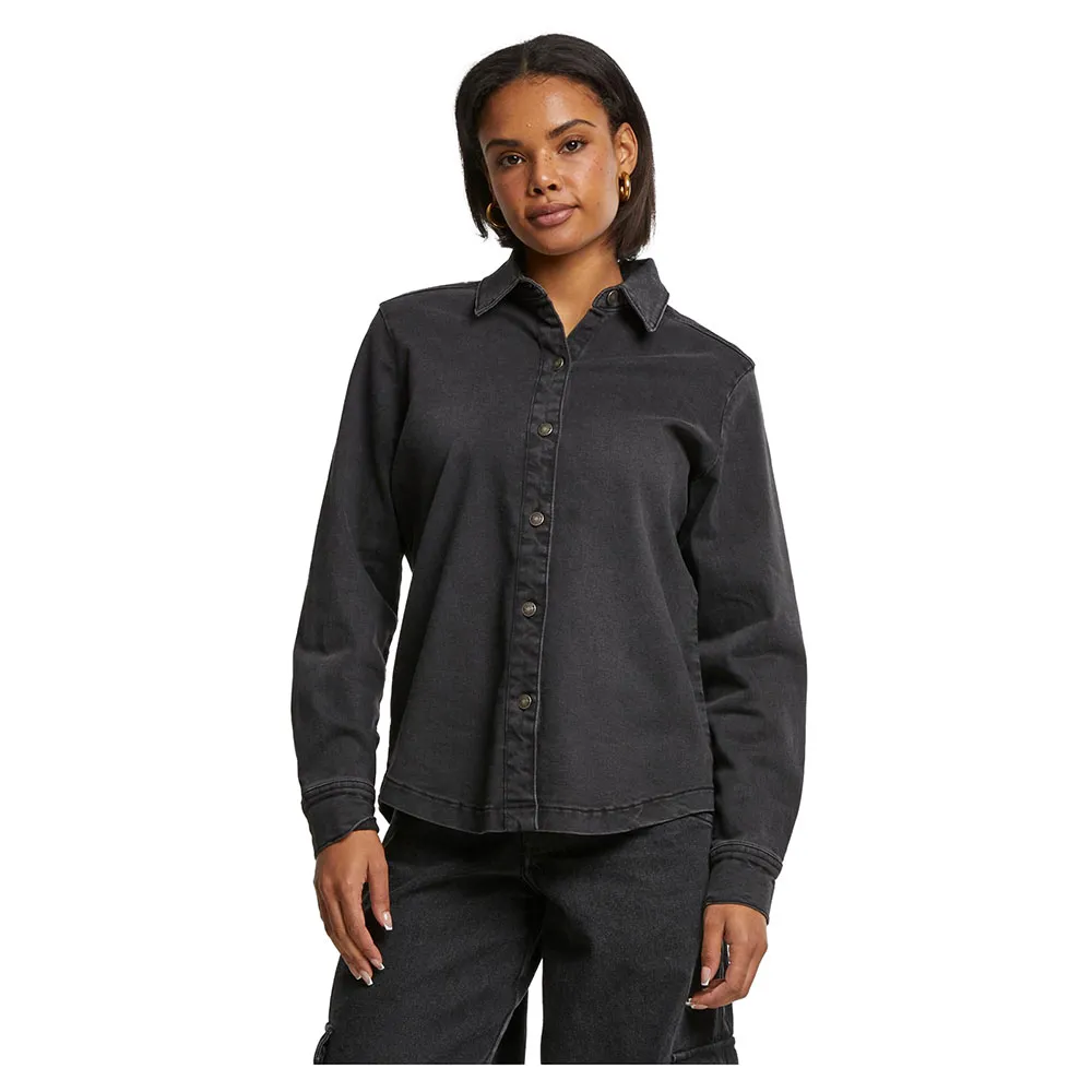 Рубашка с длинным рукавом Urban Classics Denim, черный
Рубашка с длинным рукавом Urban Classics Denim, черный