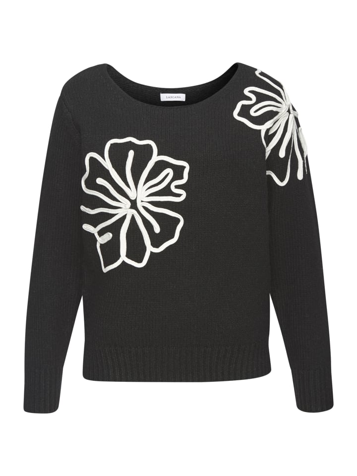 Черный вязаный свитер LASCANA
Черный вязаный свитер LASCANA