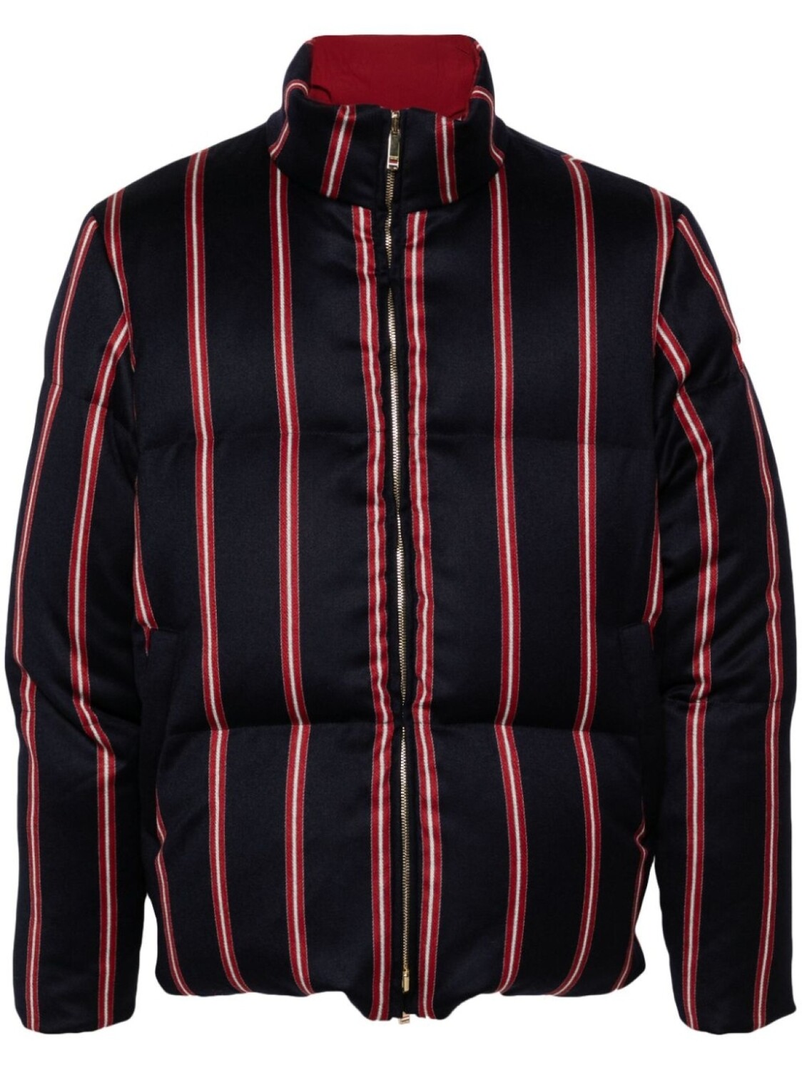 Thom Browne двусторонний пуховик, синий
Thom Browne двусторонний пуховик, синий