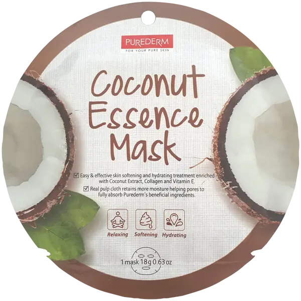 Разглаживающая и увлажняющая коллагеновая маска с кокосом для лица, 1 шт. Purederm Coconut essence
Разглаживающая и увлажняющая коллагеновая маска с кокосом для лица, 1 шт. Purederm Coconut essence
