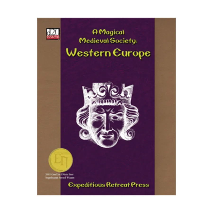 Western Europe (1st Edition, 2nd Printing), Magical Medieval Society, A (d20), мягкая обложка
Western Europe (1st Edition, 2nd Printing), Magical Medieval Society, A (d20), мягкая обложка