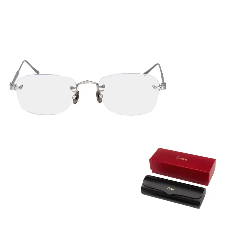 Cartier Мужская металлическая прямоугольная оправа для очков серебристого цвета, Silver
Cartier Мужская металлическая прямоугольная оправа для очков серебристого цвета, Silver