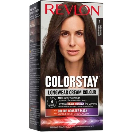 Revlon ColorStay Longwear Крем-краска для волос 4 Средне-коричневый 165мл
Revlon ColorStay Longwear Крем-краска для волос 4 Средне-коричневый 165мл