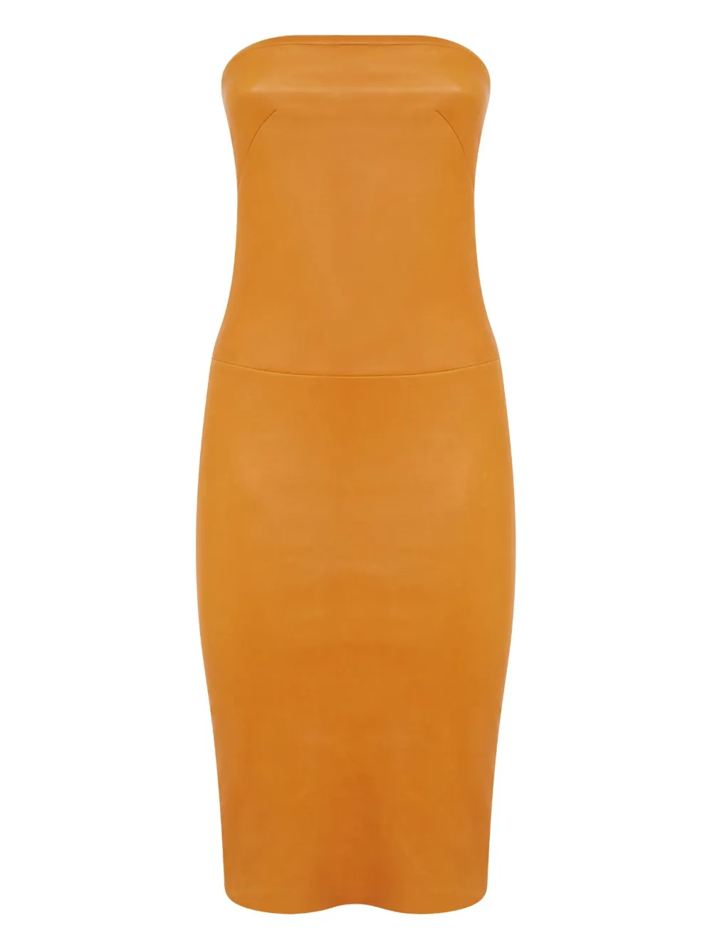Кожаное платье миди Monica 25 без бретелей Stouls, оранжевый
Кожаное платье миди Monica 25 без бретелей Stouls, оранжевый
