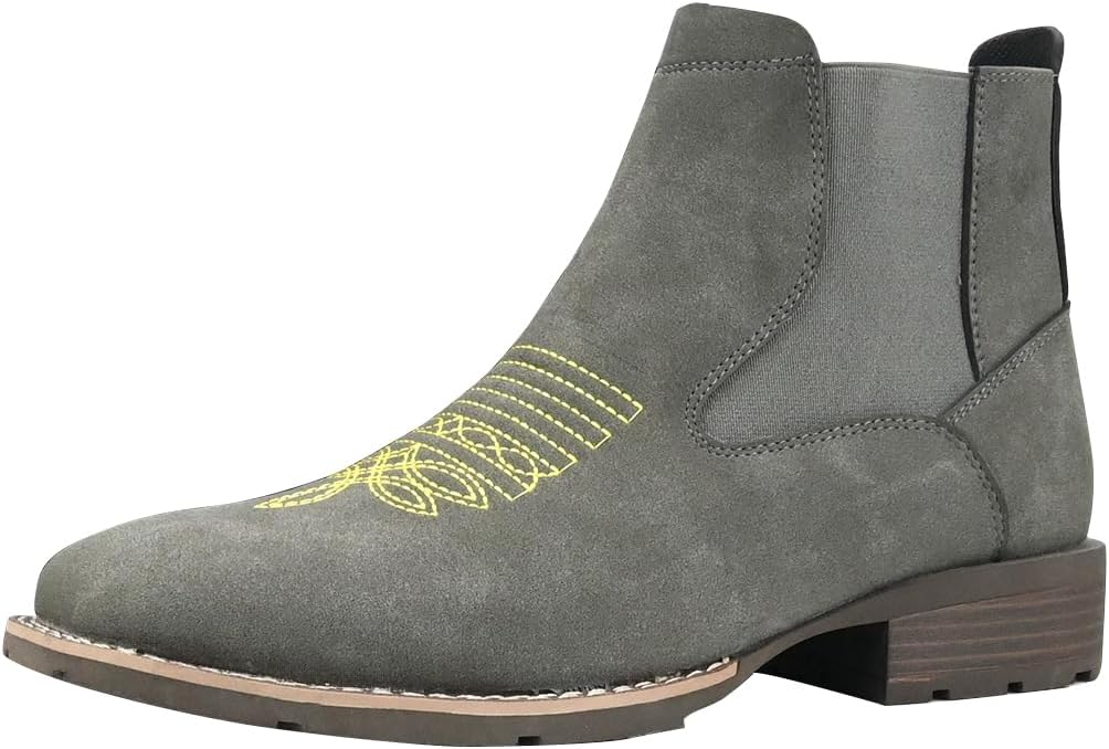 Мужские ковбойские ботинки с квадратным носком, челси, водонепроницаемые, классические, с эластичными вставками, противоскользящие, повседневные ботильоны, светло-коричневая матовая кожа, вышитые детали Gnvkxeu
Мужские ковбойские ботинки с квадратным носком, челси, водонепроницаемые, классические, с эластичными вставками, противоскользящие, повседневные ботильоны, светло-коричневая матовая кожа, вышитые детали Gnvkxeu