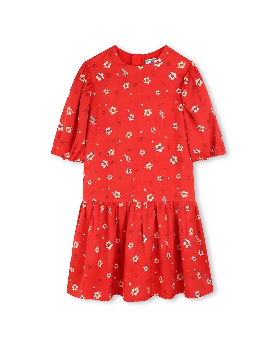 Красное детское платье с короткими рукавами Kenzo Kids
Красное детское платье с короткими рукавами Kenzo Kids