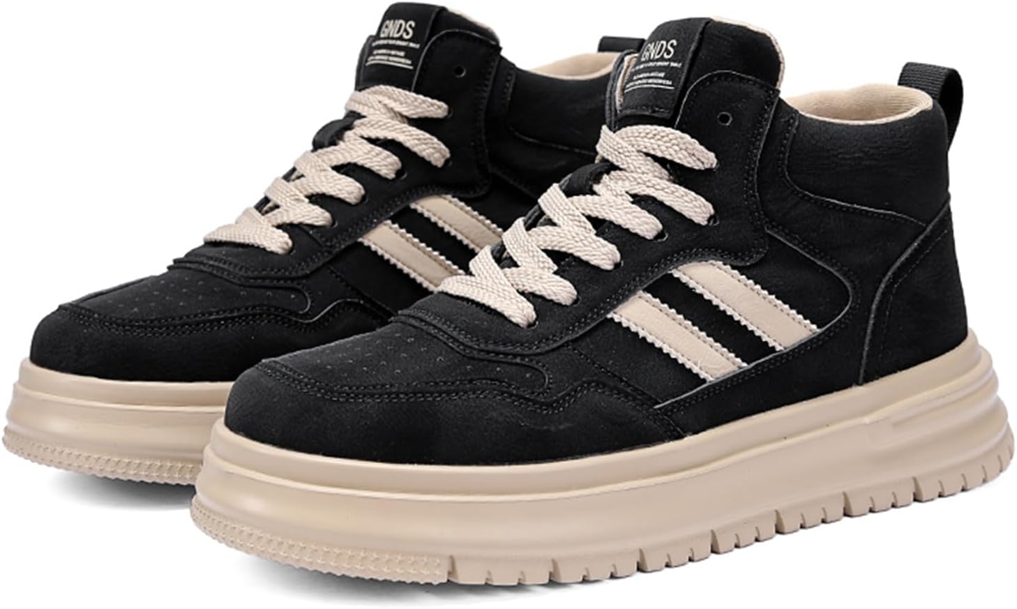 Мужские высокие замшевые кроссовки на шнуровке с противоскользящей подошвой и амортизацией, подходят для ходьбы, вождения и катания на скейтборде осенью и зимой Igzbibg, черный
Мужские высокие замшевые кроссовки на шнуровке с противоскользящей подошвой и амортизацией, подходят для ходьбы, вождения и катания на скейтборде осенью и зимой Igzbibg, черный