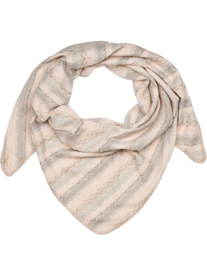 Треугольный шарф с зигзагообразным узором в розово-бежево-сером цвете. styleBREAKER
Треугольный шарф с зигзагообразным узором в розово-бежево-сером цвете. styleBREAKER