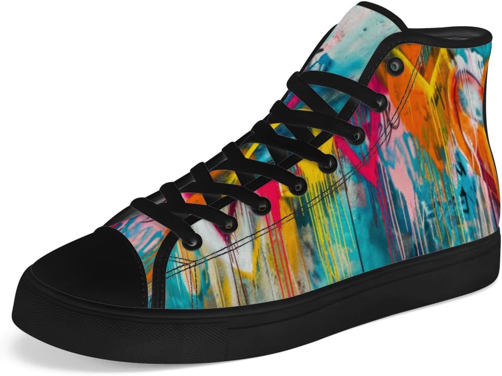 Мужские и женские высокие кеды Graffiti из парусины, высокие кроссовки на шнуровке, повседневная обувь Chebing, 611 Blue
Мужские и женские высокие кеды Graffiti из парусины, высокие кроссовки на шнуровке, повседневная обувь Chebing, 611 Blue