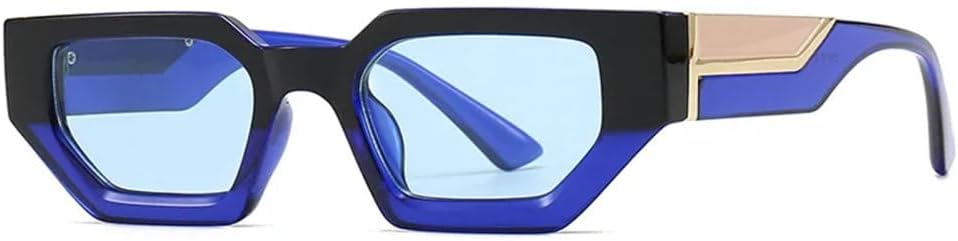 Винтажные модные солнцезащитные очки неправильной формы для женщин и мужчин, роскошные солнцезащитные очки в маленькой оправе, защита от ультрафиолета UV400 TYUVIVO, Black Blue Blue
Винтажные модные солнцезащитные очки неправильной формы для женщин и мужчин, роскошные солнцезащитные очки в маленькой оправе, защита от ультрафиолета UV400 TYUVIVO, Black Blue Blue